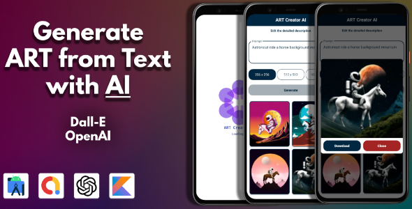AI Image Creator with OpenAI, AdMob - Android App Android  Mobile 
