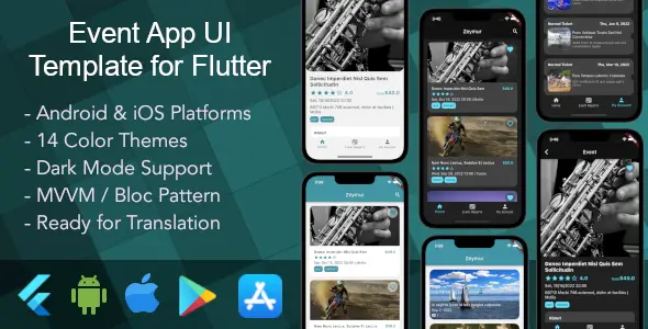 Event App UI Template for Flutter