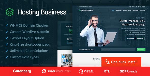 Hosting Business  - Software and Technology WordPress Theme