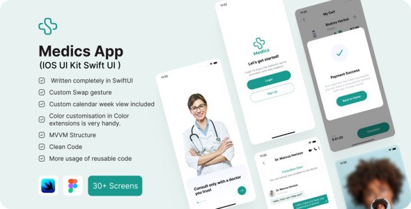 Medics App(IOS UI Kit Swift UI )