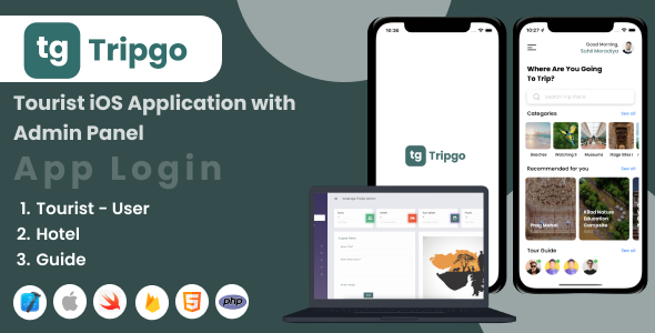 TripGo - Tourist iOS App With Admin Panel