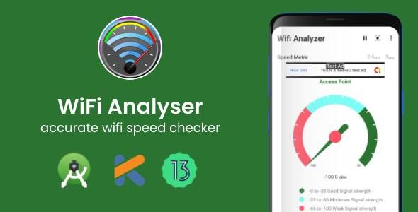 Wifi Analyzer app with Admob Ads – Android 13 supported