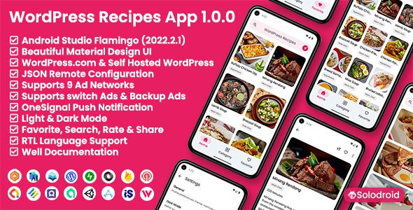 WordPress Recipes App
