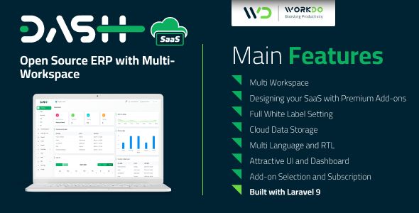 WorkDo Dash SaaS – Open Source ERP with Multi-Workspace