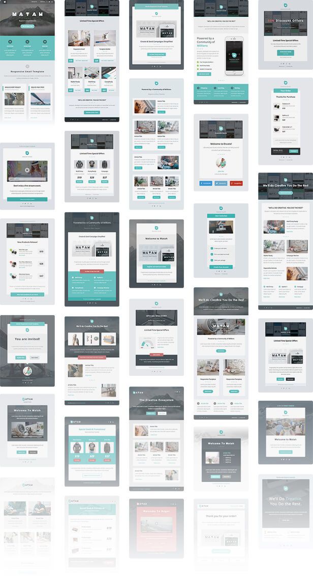 Matah | Responsive Email Set - 3