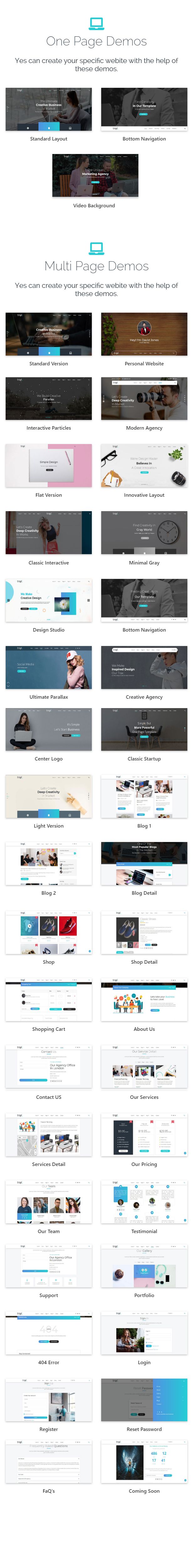 Trax - One Page Drupal 9 Parallax - 2
