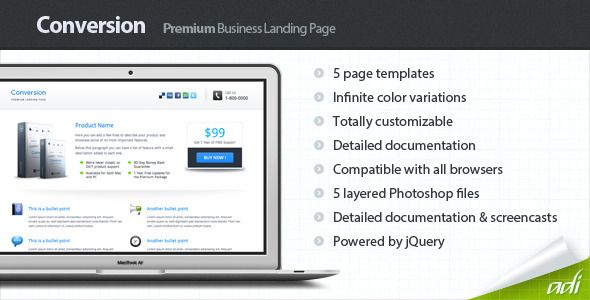 Conversion - Premium Landing Page
