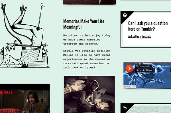 Memorabilia Tumblr Theme - 7