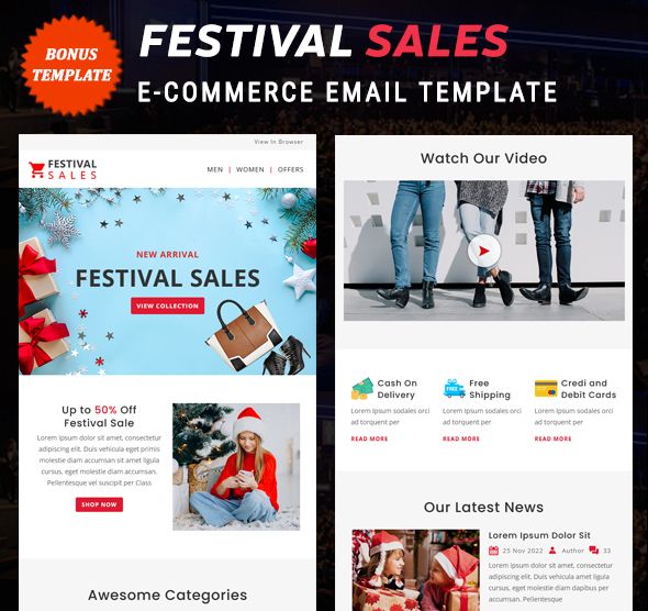 Bonus Template - Festival Sales Included