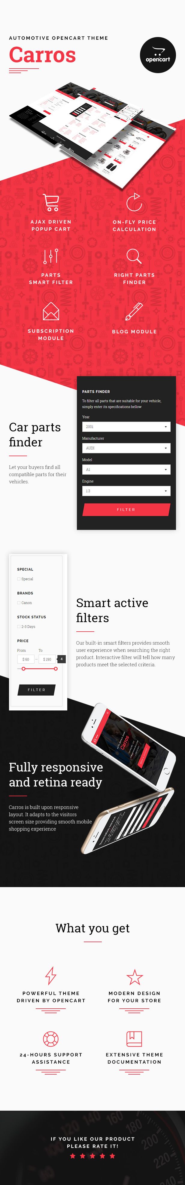 Carros — Car Parts OpenCart Theme - 2