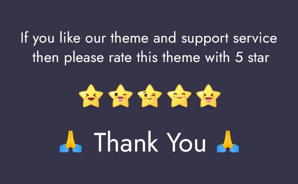 Please rate this theme with 5 Star