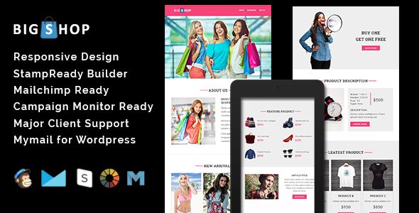 SIMPLE - Multipurpose Responsive Email Template + Stamp Ready Builder - 2