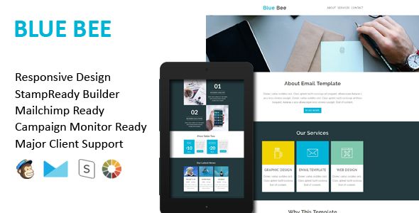 SIMPLE - Multipurpose Responsive Email Template + Stamp Ready Builder - 3
