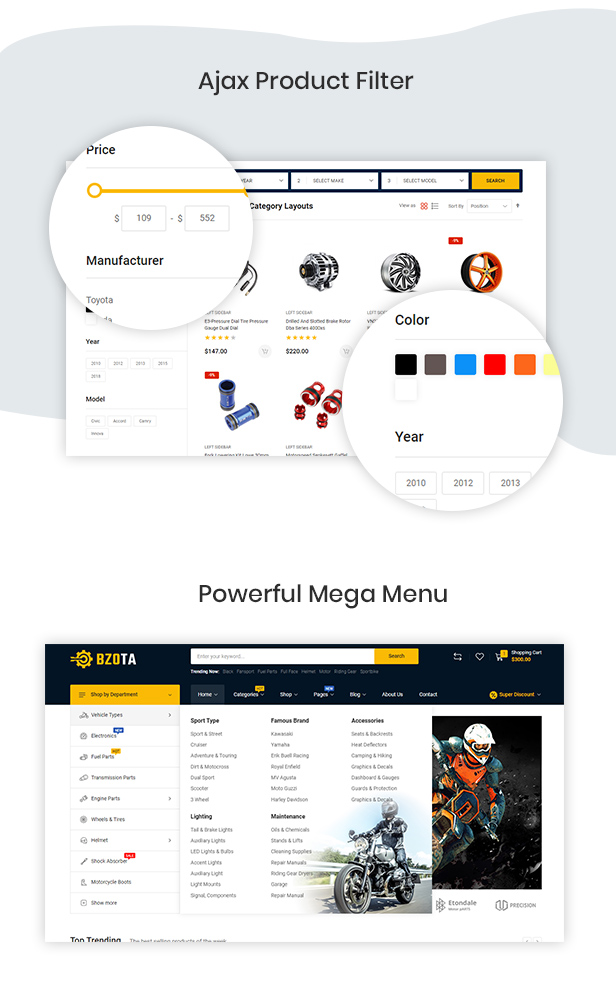 BzoTa – Vehicles, Parts & Accessories Magento 2 Theme - 9