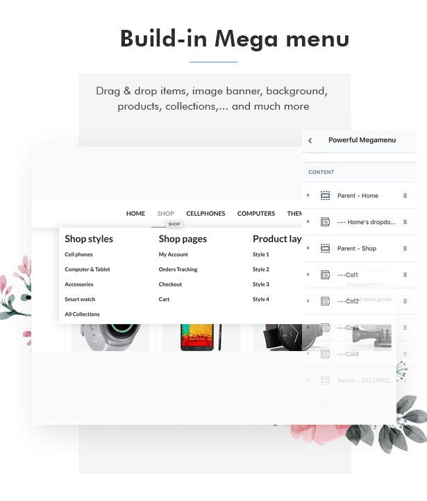 Mega menu
