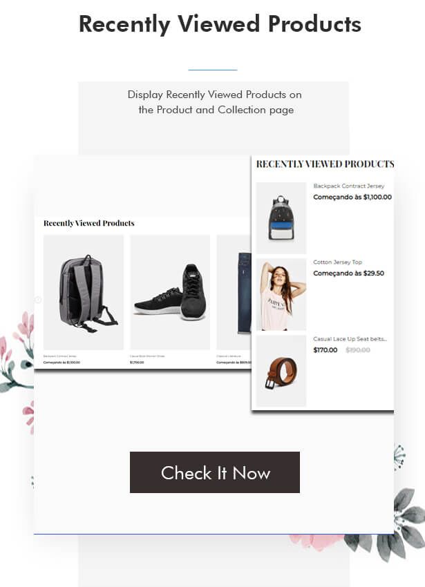 Recently viewed products