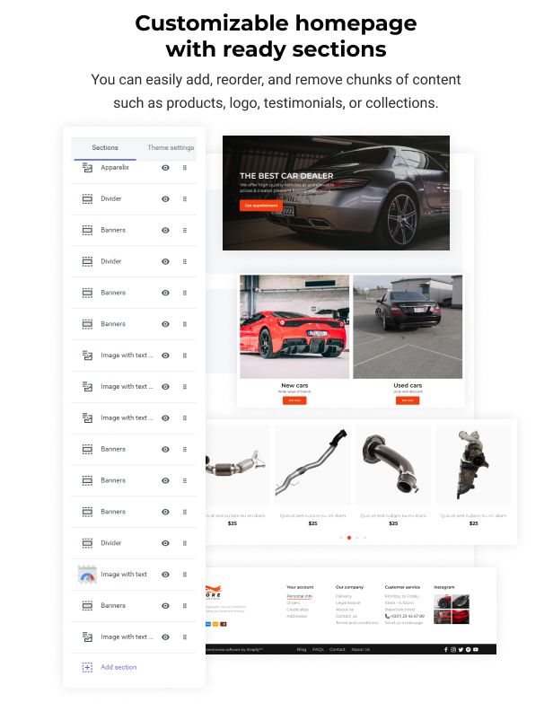 Motore - Shopify Car Dealer Theme, Car Selling, Used Car Parts - 3