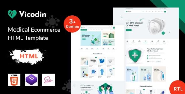 Vicodin - Medical eCommerce HTML Template