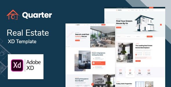Quarter - Real Estate Adobe XD Template