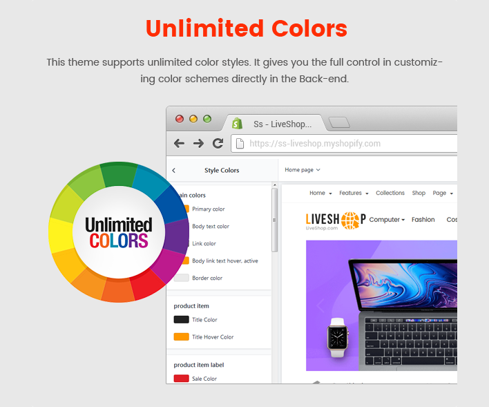 Ss LiveShop - Multipurpose Drag & Drop Shopify Theme