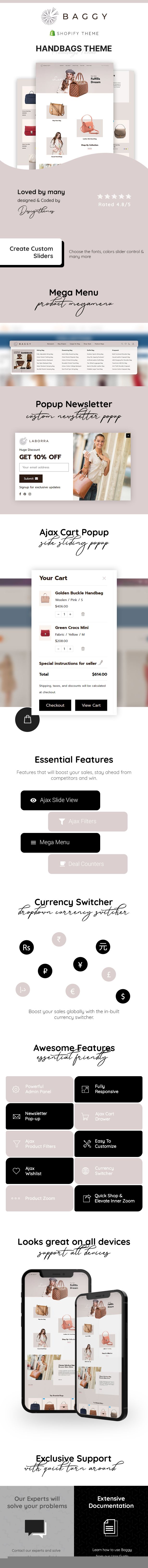 Baggy - Fashion Handbags Shopify Theme - 1