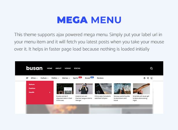 Busan - Modern Magazine & News Blogger Theme - 4