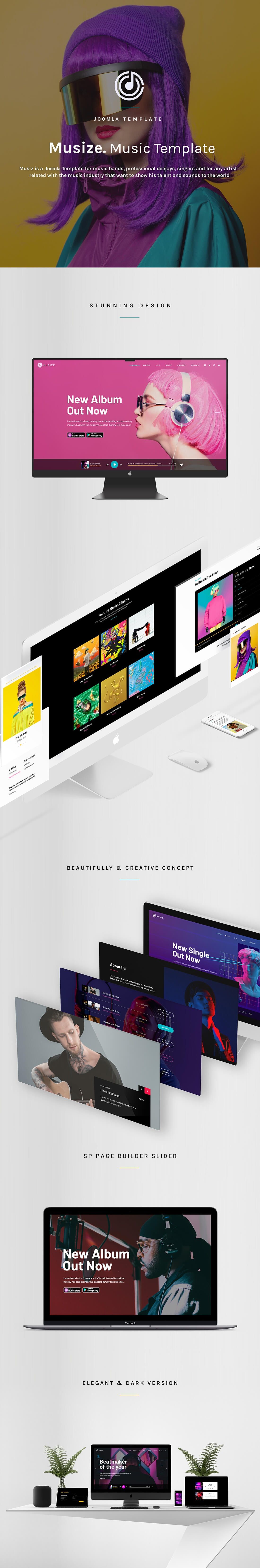 Musize - Music Band & Musician Joomla 4 Template - 2