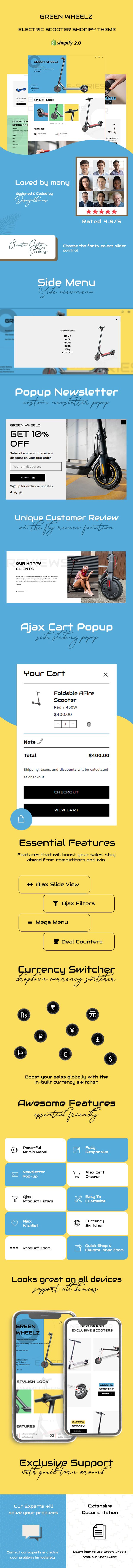 GreenWheelz - Single Product Shopify 2.0 Theme - 1