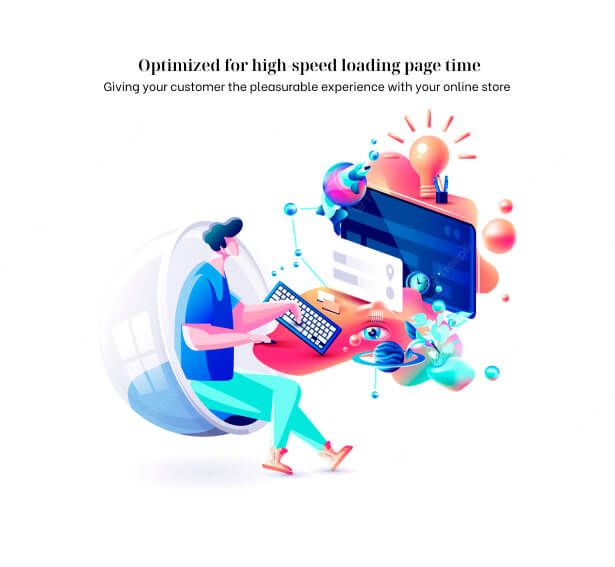 Optimized for high-speed loading page time