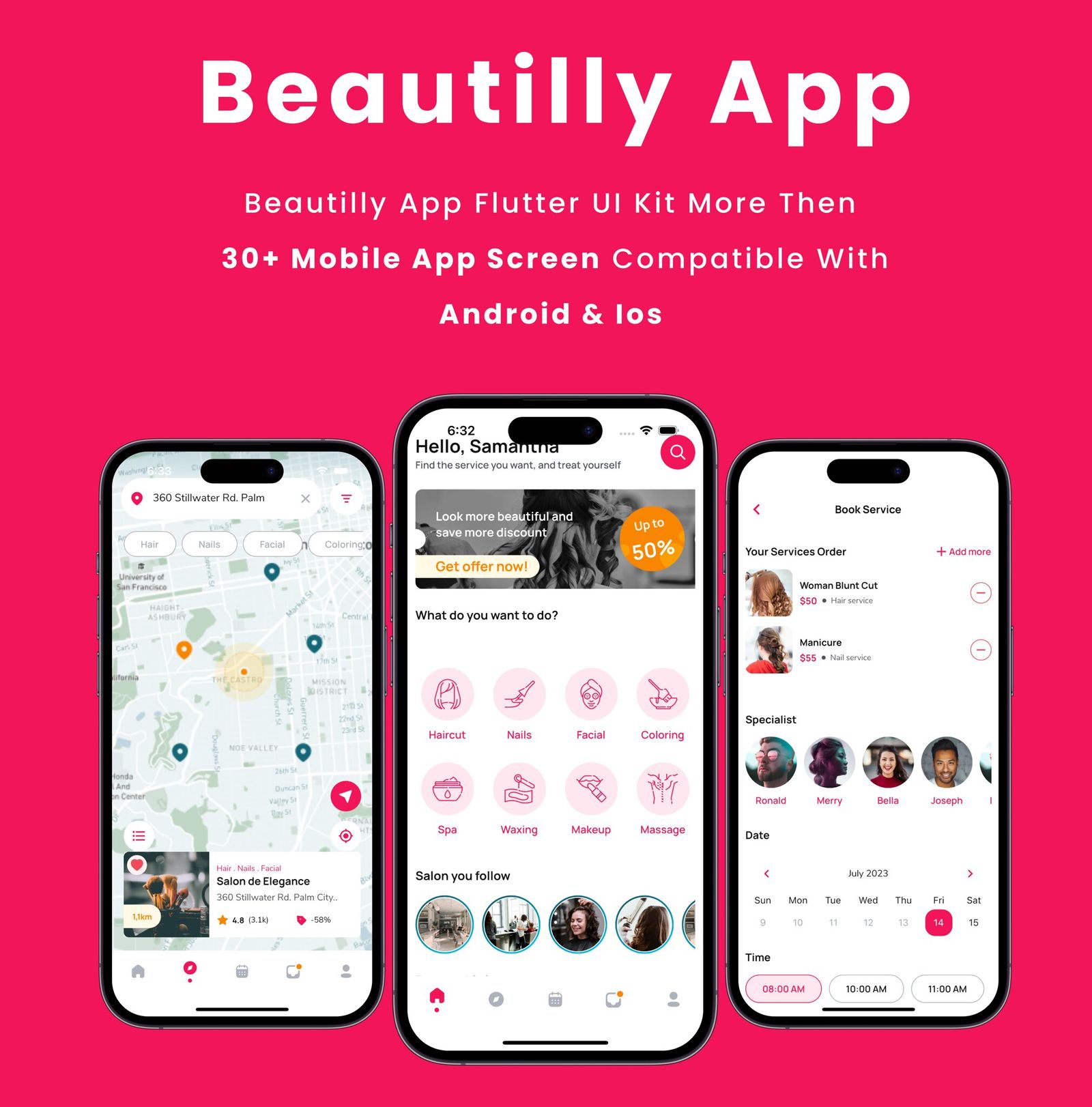 Beautilly App - Flutter Mobile App Template