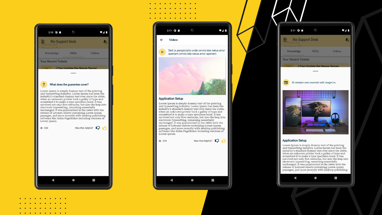 Rio Help Desk Ticketing Flutter App UI Template - 3