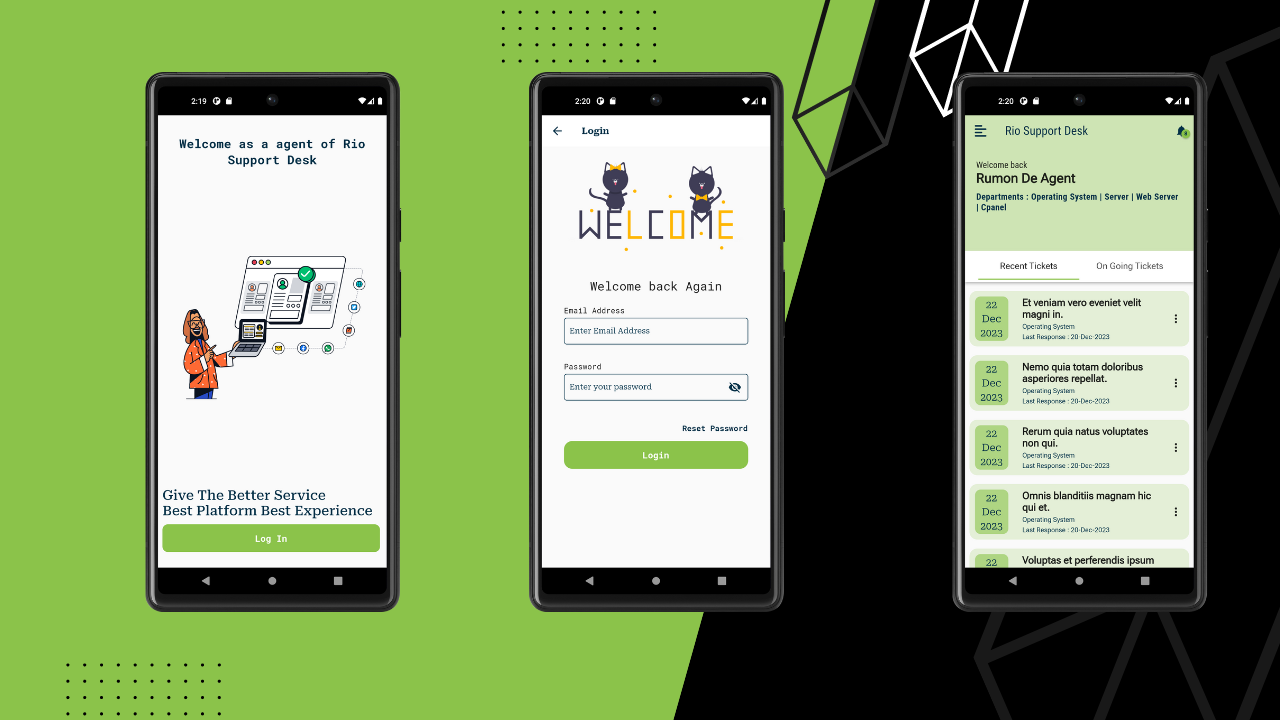 Rio Help Desk Ticketing Flutter App UI Template - 6