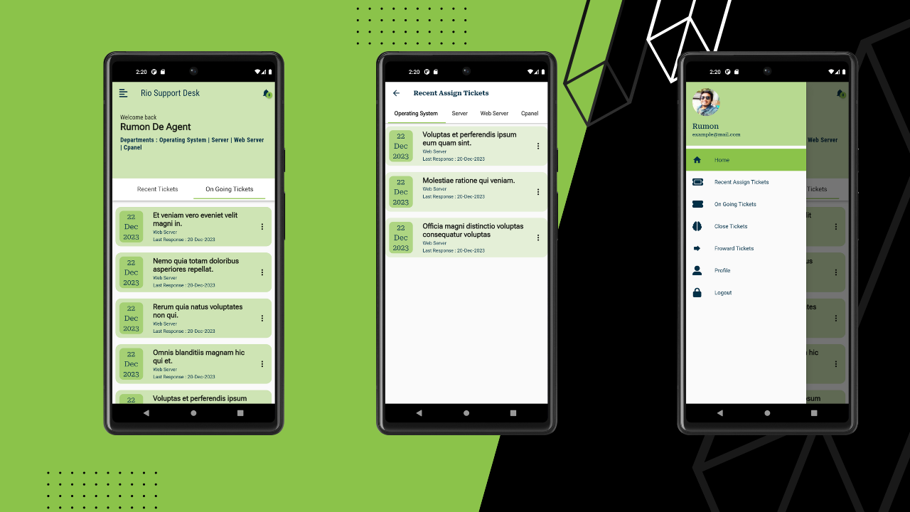 Rio Help Desk Ticketing Flutter App UI Template - 7