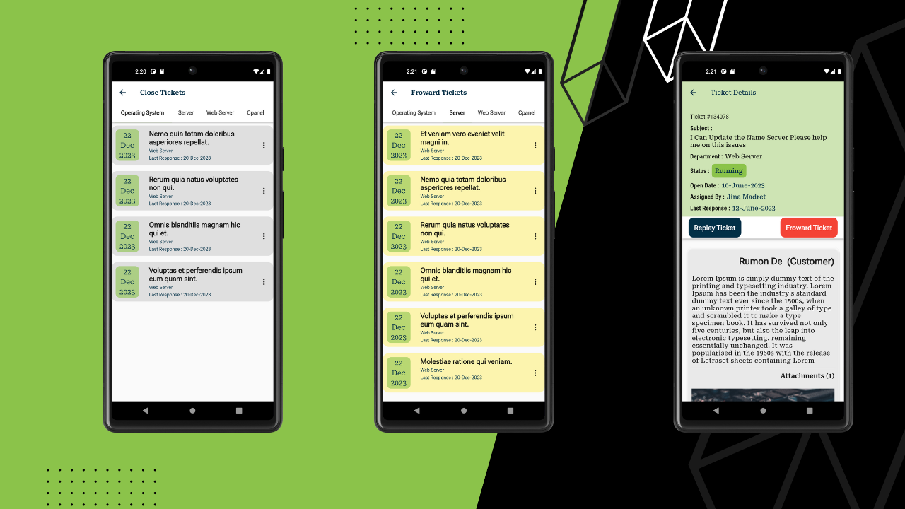 Rio Help Desk Ticketing Flutter App UI Template - 8