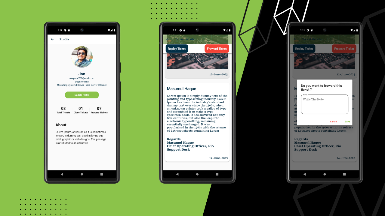 Rio Help Desk Ticketing Flutter App UI Template - 9