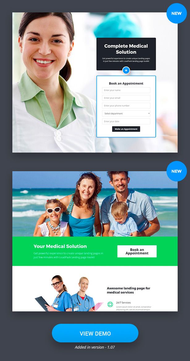 Medical Landing Pages