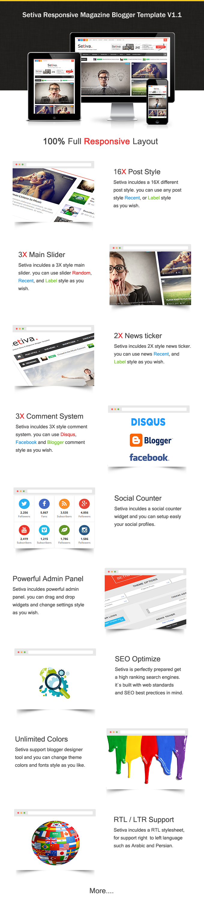 Setiva - Responsive Magazine Blogger Template - 6