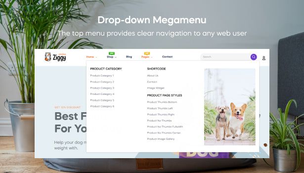 Professional Drop-down Mega Menu Module