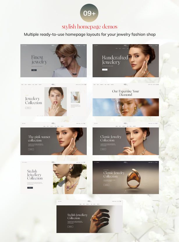  09+ stunning homepage demos for jewelry fashion store