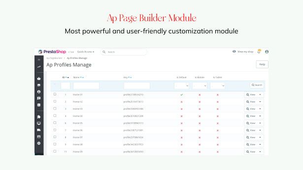Drag and drop theme customizer