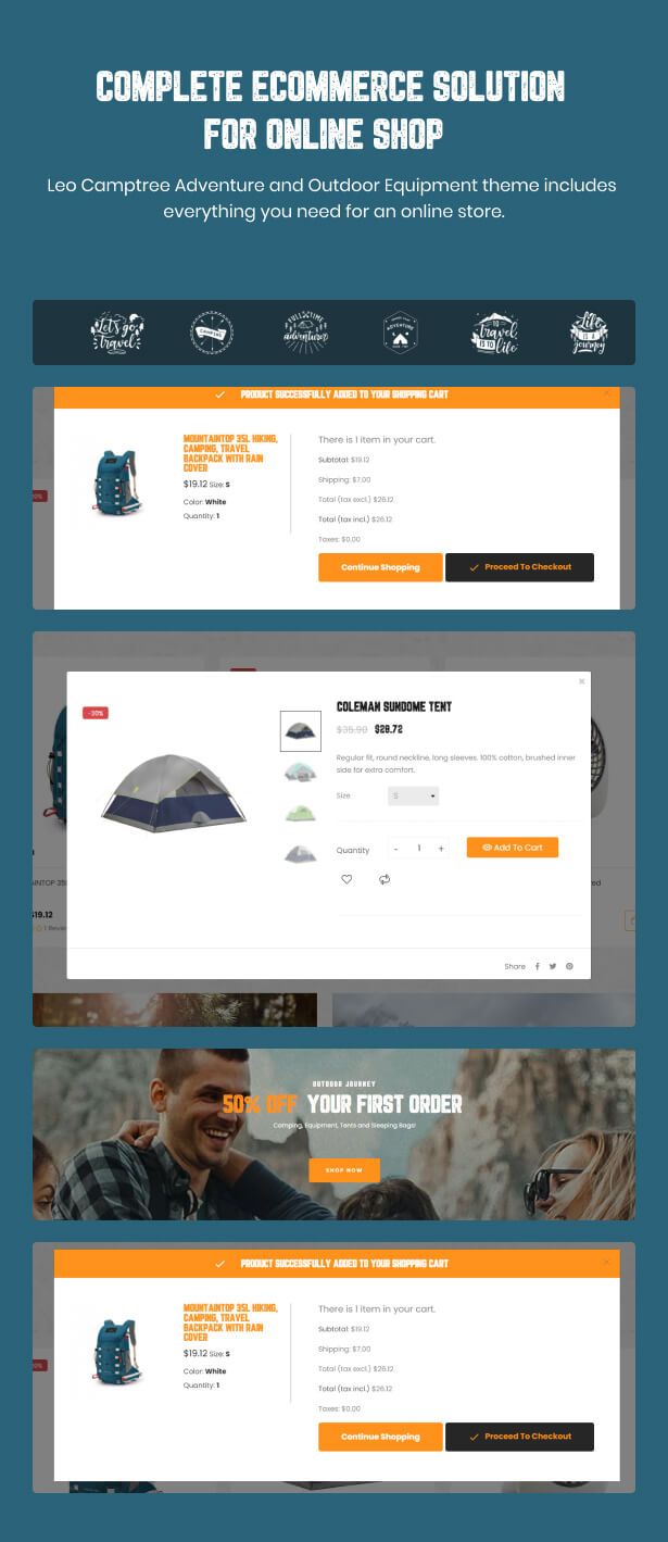 Complete eCommerce solution for online shop