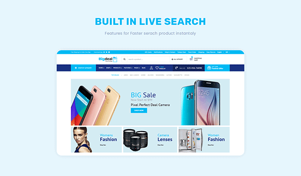 Bigdeal Multipurpose Ecommerce HTML Theme