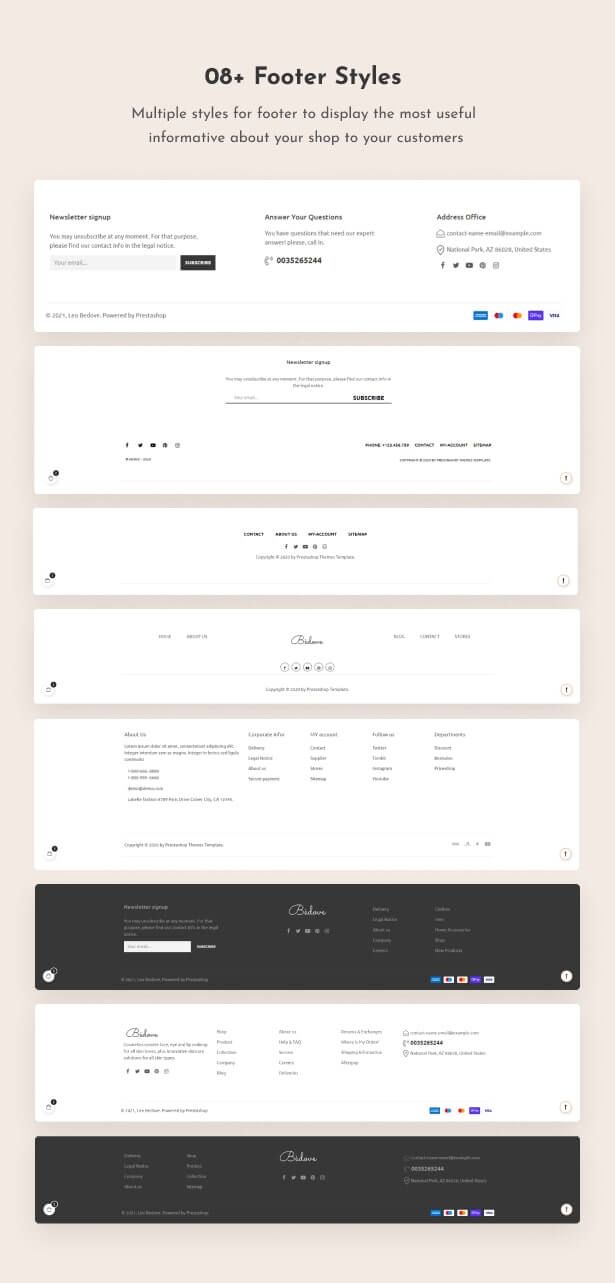 08+ Footer Styles