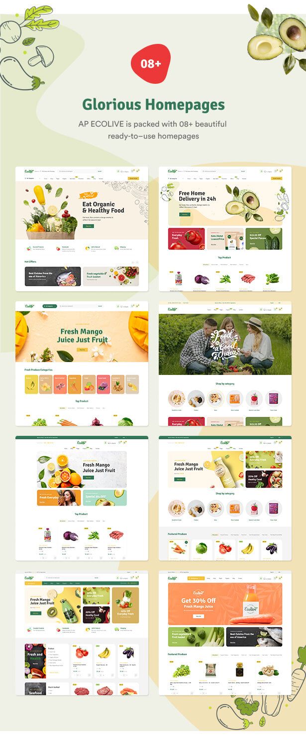 08+ Glorious Homepages