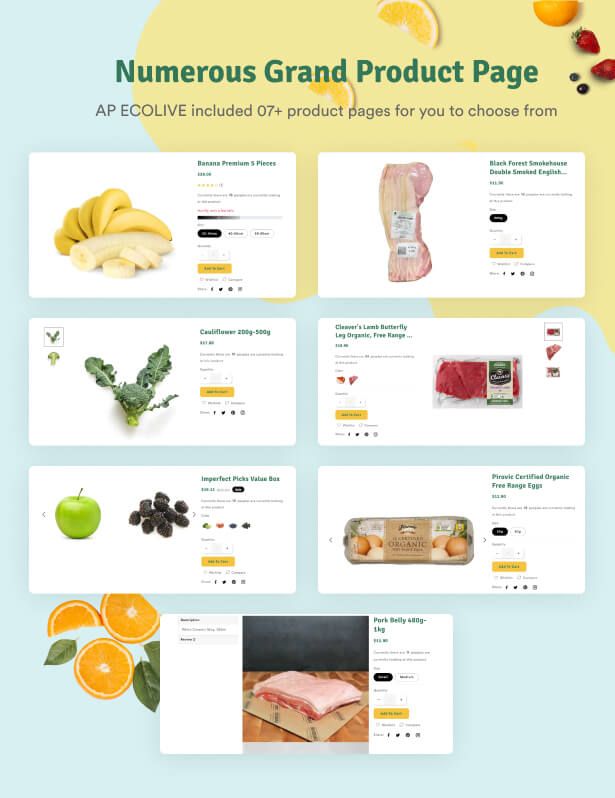 Numerous Grand Product Page