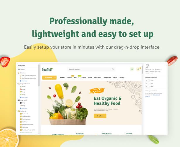 Professionally made, lightweight and easy to set up