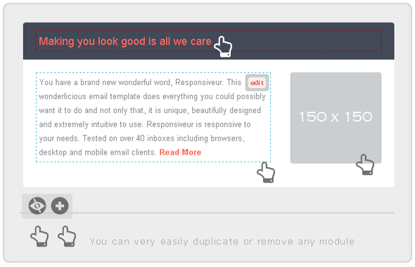 Responsiveur Responsive Email Newsletter Templates - 12