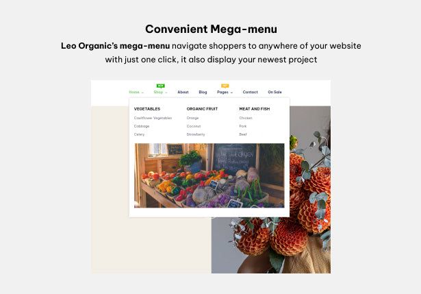  Convenient Mega-menu 