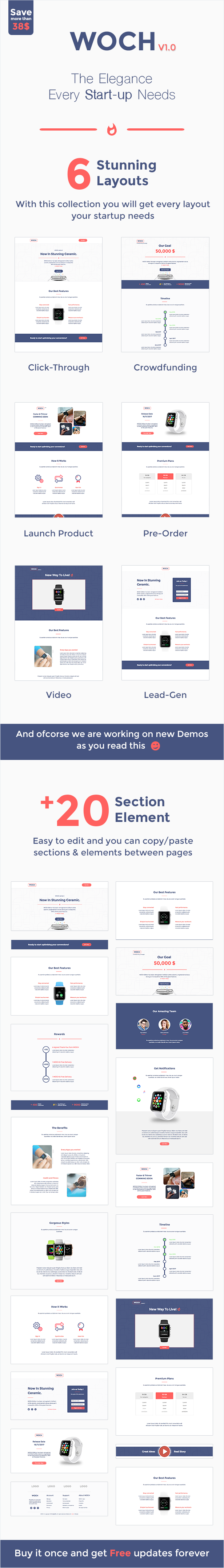 WOCH - Startup Collection - unbounce Responsive Landing Page - 1