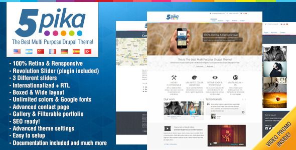 5pika – Drupal Theme